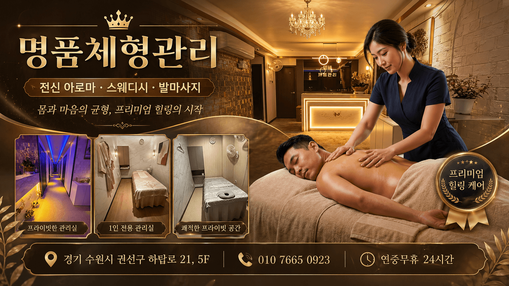 명품체형관리 대기 공간