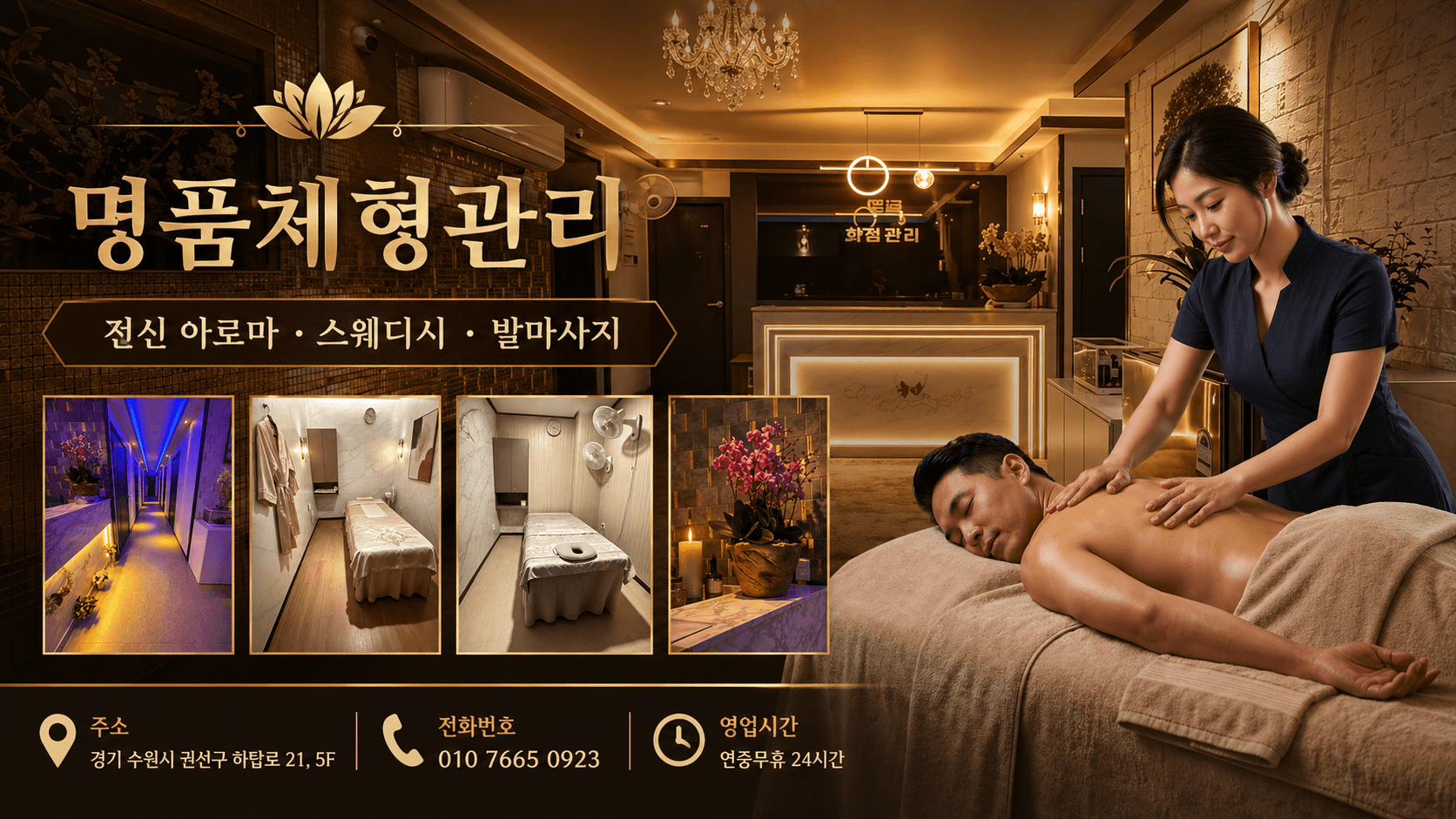 명품체형관리 카드가 단일 표기 — 가격 투명성